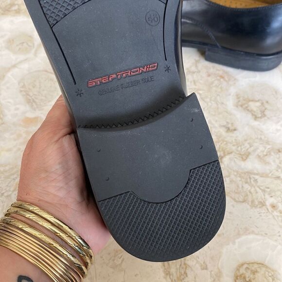 Steptronic Slip On Leather Dress Shoes As New - Picture 11 of 12